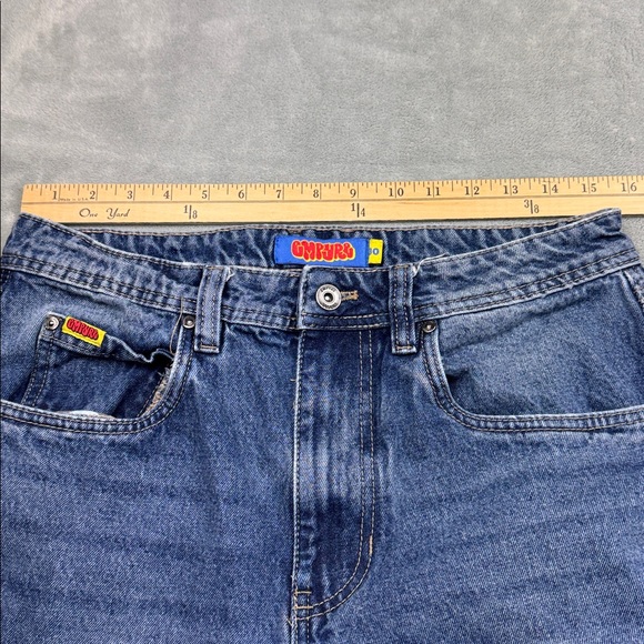 Empyre Blue Zip Off Cargo Denim Skate Jeans Size 30 - Picture 9 of 12